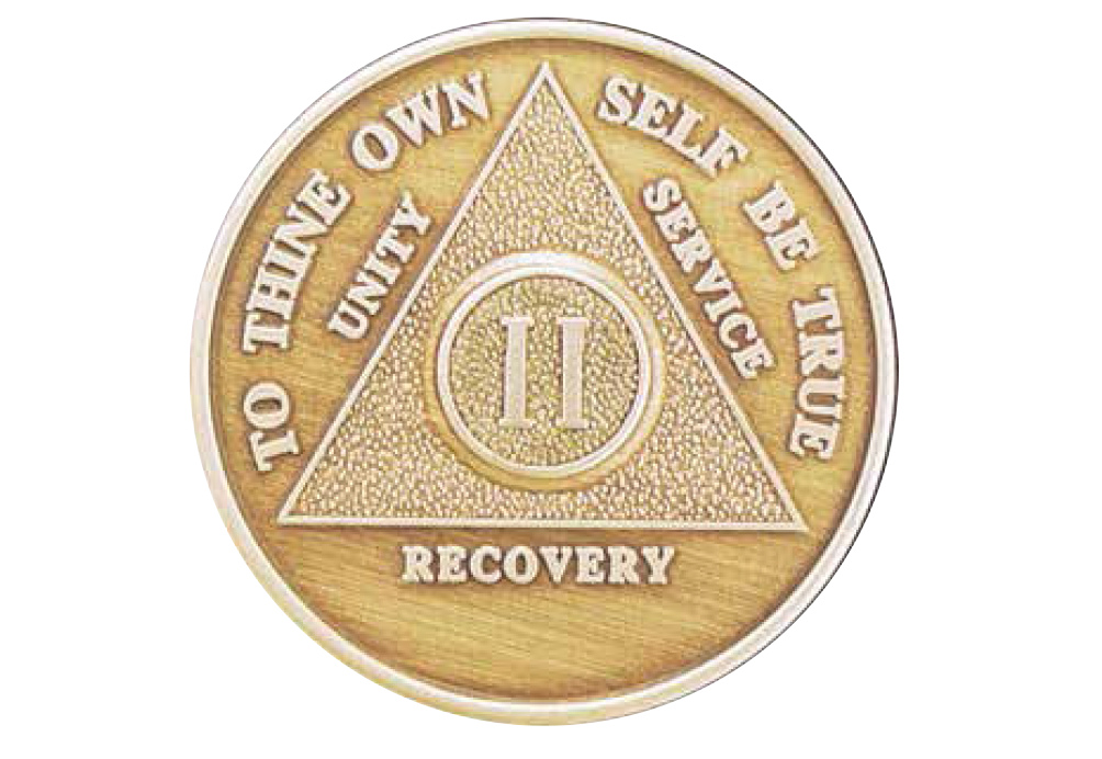 wendells 13 Year AA Medallion Bronze Anniversary Sobriety Chip 